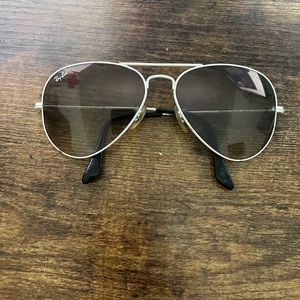 WHITE RAY BANS WORN